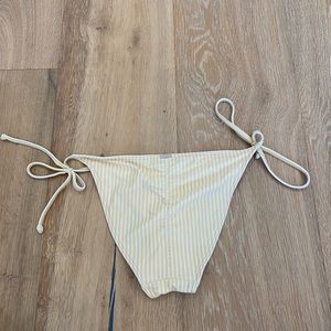 hollister yellow stripe bikini bottoms